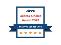 Avvo | Clients' Choice | Award 2023 | Maxwell Sander Shek