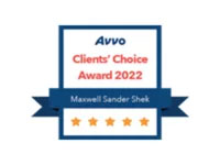 Avvo | Clients' Choice | Award 2022 | Maxwell Sander Shek